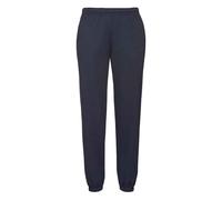 Classic Elasticated Hem Jogging Bottoms Fruit Of The Loom Mid Navy L