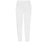 Classic Elasticated Hem Jogging Bottoms Fruit Of The Loom White XXL
