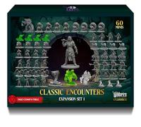 Classic Encounters - Expansion Set I - 60 Iconic DND Miniatures Bulk Monsters, Unpainted Tabletop RPG DND Minis, D&D Miniatures, Fantasy Figurines, Dungeon Dragons Minis, 28mm, Assembled Unprimed