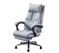 Classic Executive Office Chair Ergonomic Gaming Chair with Technology Fabric Swivel Computer Desk Chair with Wheels Desk Task Chair(Blue-One Size