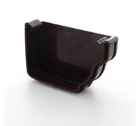 Classic External Stopend (Right Hand) RCE52 Brown for Ogee Style 116 x 75 mm guttering System M a rley