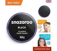 Classic Face and Body Paint for Kids and Adults, Black Colour, Water Based, E...