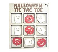 Classic Family Board Game Educational Puzzle Strategy Wooden Halloween Toy for Teens Adults Learning Activity (Beige, 11.5X14cm)