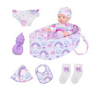 Classic Fashion Ensemble - Doll Outfit for Creative Pretend Play, Soft Cotton with Colorful Stitching, Wardrobe Addon, Easy Dressing Fun, Indoor Display Accent, Kids Role Practice,