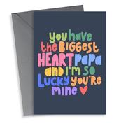Classic Father's Day Card - You Have The Biggest Heart Papa - Lucky