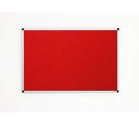 Classic Felt Noticeboards for Office, Home and Schools - Red, 180cm x 120cm