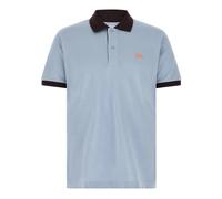 Lacoste Classic Fit Contrast Rib Short Sleeve Polo Shirt Blue - L
