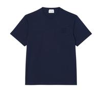 Lacoste Embossed Branding Short Sleeve T-Shirt Navy Blue - M