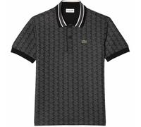 Classic Fit Monogram Jacquard Polo Shirt - Black Size 6 / UK Size XL