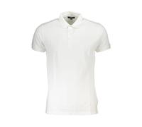 Cavalli Class Mens Brand Logo White Polo Shirt Cotton - Size 2XL