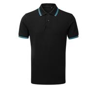 Classic Fit Tipped Polo Shirt Asquith & Fox Black XL