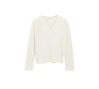 Classic Fit Women's V-Neck Sweater with Rolled Hem s.Oliver Beige 34