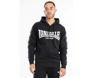 Classic fit zip-up hoodie Lonsdale Bigton Noir 2XL
