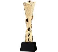 Classic Five-Pointed Star Award Trophy, Company Annual Meeting Medal, Trophies With Custom Engraving, Competition Prize, Party Gift, Achievement Trophy(Gold)