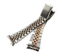 Classic Five Row Stainless Steel Wrist Bracelet Curved Link for Seiko | Metal Band Replacement Watch Strap Accessories Parts