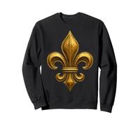 Classic Fleur De Lis Antique French Royal Heraldry Emblem Sweatshirt