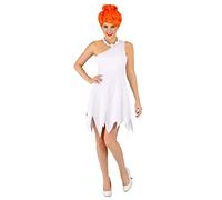 Classic Flintstones Wilma Women's Fancy Dress Costume Large White
