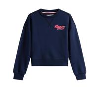 Classic Flock Sweatshirt Navy Blue - female - Tommy Hilfiger - Kids Sweatshirts - Blue - 4 Y - Kids 4 Y