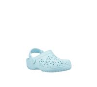 Classic Floral Cut Out Clog Crocs Turquoise 1