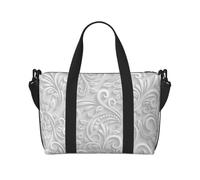 Classic Floral Swirl Print Duffle Bag for Travel Foldable Carry-On Travel Bag, Luggage Flight Bags Weekend Bag for Women and Men