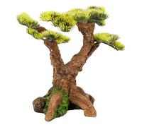 CLASSIC Flowering Bonsai Tree Aquarium Ornament - Natural Look Fish Tank Decoration with Realistic Detail - 180 x 175 x 170mm