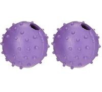 CLASSIC for Dogs Rubber Pimple Ball with Bell, Small, 40 mm, Assorted Colors (Pack of 2)