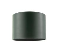 Classic Forest Green Faux Leather Lamp Shade with Inner Cotton Fabric Lining | 25cm x 18cm | for Table or Ceiling Pendant by Happy Homewares