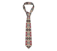 Classic Formal Tuxedo Aztec Navajo Native American Men's Tie For Wedding & Party Formal Necktie