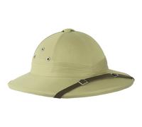 CLASSIC FRENCH ARMY TROPICAL PITH HELMET MILITARY STYLE COSTUME REPLICA KHAKI