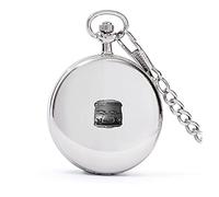 Classic French car J7 Van Front ref177 Pewter Effect Design on a Polished Silver case Men's Gift Quartz Pocket Watch fob