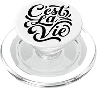 Classic French Expression C'est La Vie PopSockets PopGrip for MagSafe