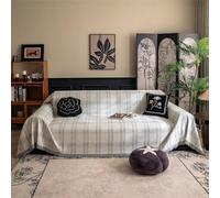 Classic Full Coverage Sofa Cover 5 Seater Couch Throw Blanket All Season Multifuntional Sofa Protector Large Size 180x400cm Stylish Blahe Design