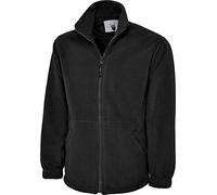 Uneek UC604 Classic Full Zip Micro Fleece Jacket 300GSM Black L Colour L