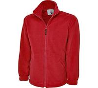 Uneek UC604 Classic Full Zip Micro Fleece Jacket 300GSM Red M Colour: M