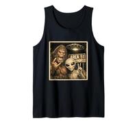 Classic Funny Bigfoot Alien Selfie UFO UAP Conspiracy Tank Top