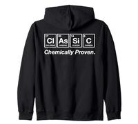 Classic Funny Chemistry Periodic Table Science Pun Zip Hoodie