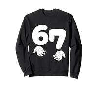 Classic Funny Six Seven 6 7 Hands Meme Slang Sweatshirt