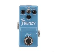 Classic Fuzz Tone Pedal for Bass and Guitar - Rowin LN-322 Metal Shell Stompbox - Compact 75mm Design