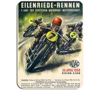 Classic German Motorcycle Race Vintage Poster Mouse Mat Motorbike Mouse Pad. GP