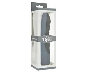 Classic Get Real - Realistic Silicone Vibrator (Black)