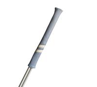 Classic Golf Alignment Stick Cover Headcover Holder 13in Hold at least 2 sticks - White, Light Blue, Black Soft Synthetic Leather Well Made (Light Blue| white stripes)