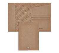 Classic Grained Black Beige Passport Holder 17.4 Classic