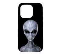 Classic Gray Alien Extraterrestrial UFO Believer Graphic Case for iPhone 15 Pro