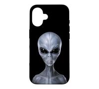 Classic Gray Alien Extraterrestrial UFO Believer Graphic Case for iPhone 16