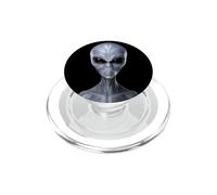 Classic Gray Alien Extraterrestrial UFO Believer Graphic PopSockets PopGrip for MagSafe