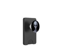 Classic Gray Alien Extraterrestrial UFO Believer Graphic PopSockets PopWallet for MagSafe