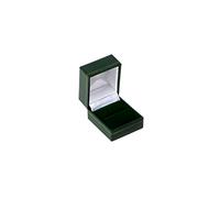 Classic Green Leatherette Ring Box Birthday, Proposal, Engagement, Gift Box, Jewellery Display Box