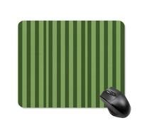 Classic Green Striped Square Mouse Pad Portable Computer Mousepad with Non-Slip Rubber Base 20 * 25cm Ultra-Thin Gaming Mouse Mat for Computer Laptop Office Desk Accessories