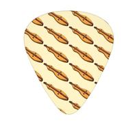 Classic Guitar Picks (12-Pack) for Eectric Mandolin And Bass (One Size, Pizza)