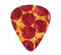 Classic Guitar Picks (12-Pack) for Eectric Mandolin And Bass (One Size, Pizza)